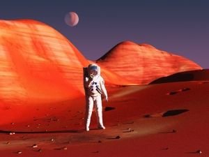Космонавт на Марс