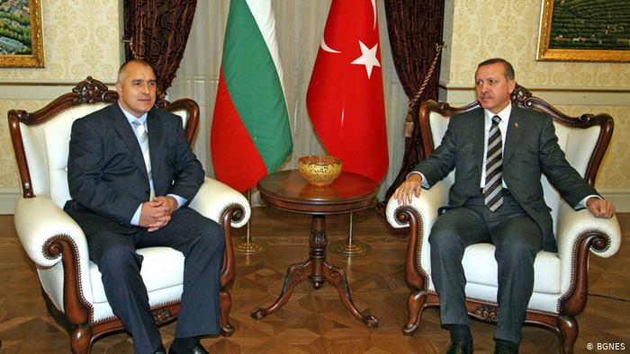 Bulgarien Recep Tayyip Erdogan und Bojko Borissow (BGNES)