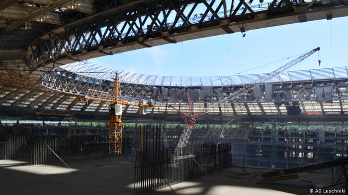 Russland Fußball-WM 2018 Baustelle der Luschniki-Arena (AO Luschniki)
