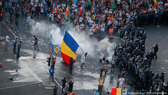 Rumänien Anti-Regierungsproteste in Bukarest (Reuters/Inquam Photos/A. Neagoe)